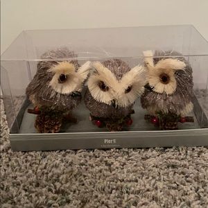 Pier one owl ornament with clip